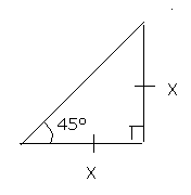 Triangulo rectangulo isosceles